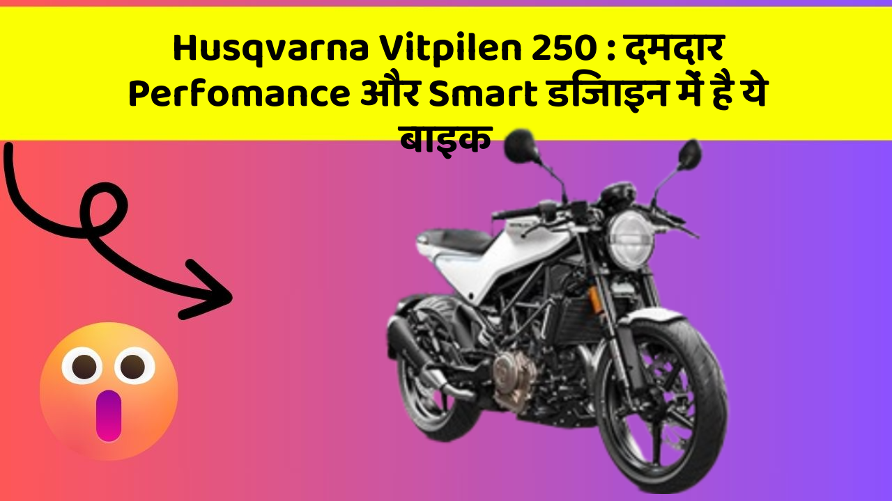 Husqvarna Vitpilen 250 : दमदार Perfomance और Smart डिजाइन में है ये बाइक